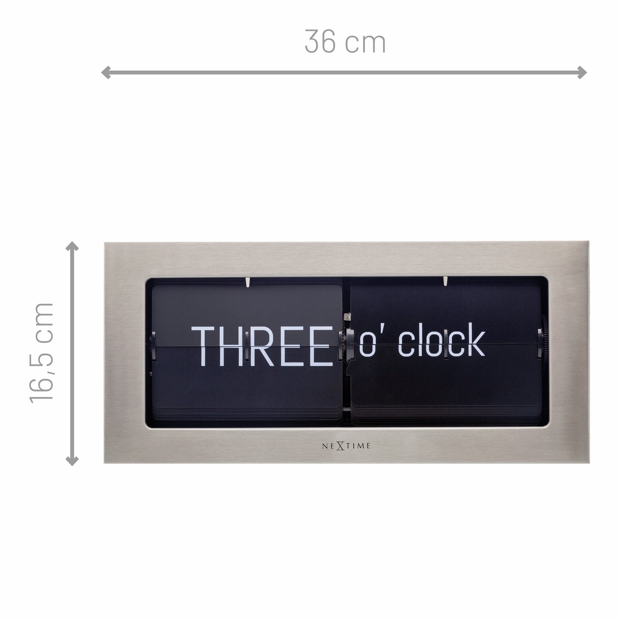 NeXtime Metal Big Flip clock Table Clock NeXtime