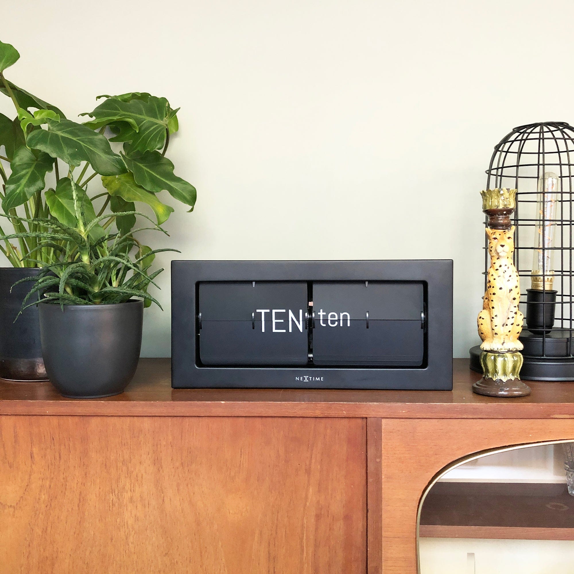 NeXtime Metal Big Flip clock Table Clock NeXtime