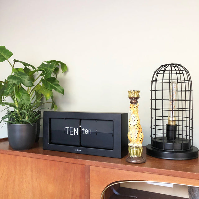 NeXtime Metal Big Flip clock Table Clock NeXtime