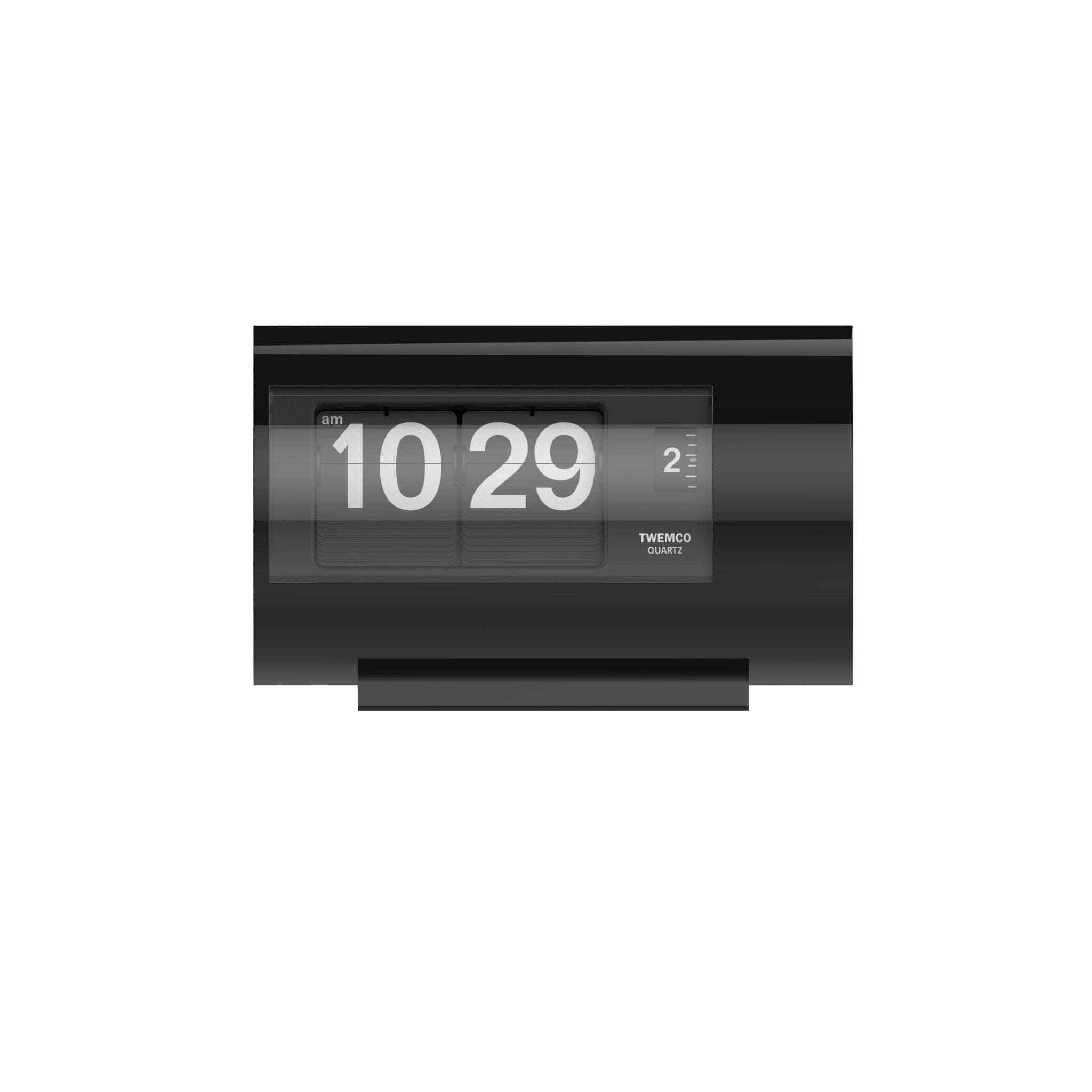 TWEMCO Mini Alarm Flip Clock AP-28 Alarm Clock TWEMCO Black Black AM/PM