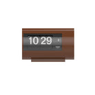 TWEMCO Mini Alarm Flip Clock AP-28 Alarm Clock TWEMCO Brown Black AM/PM