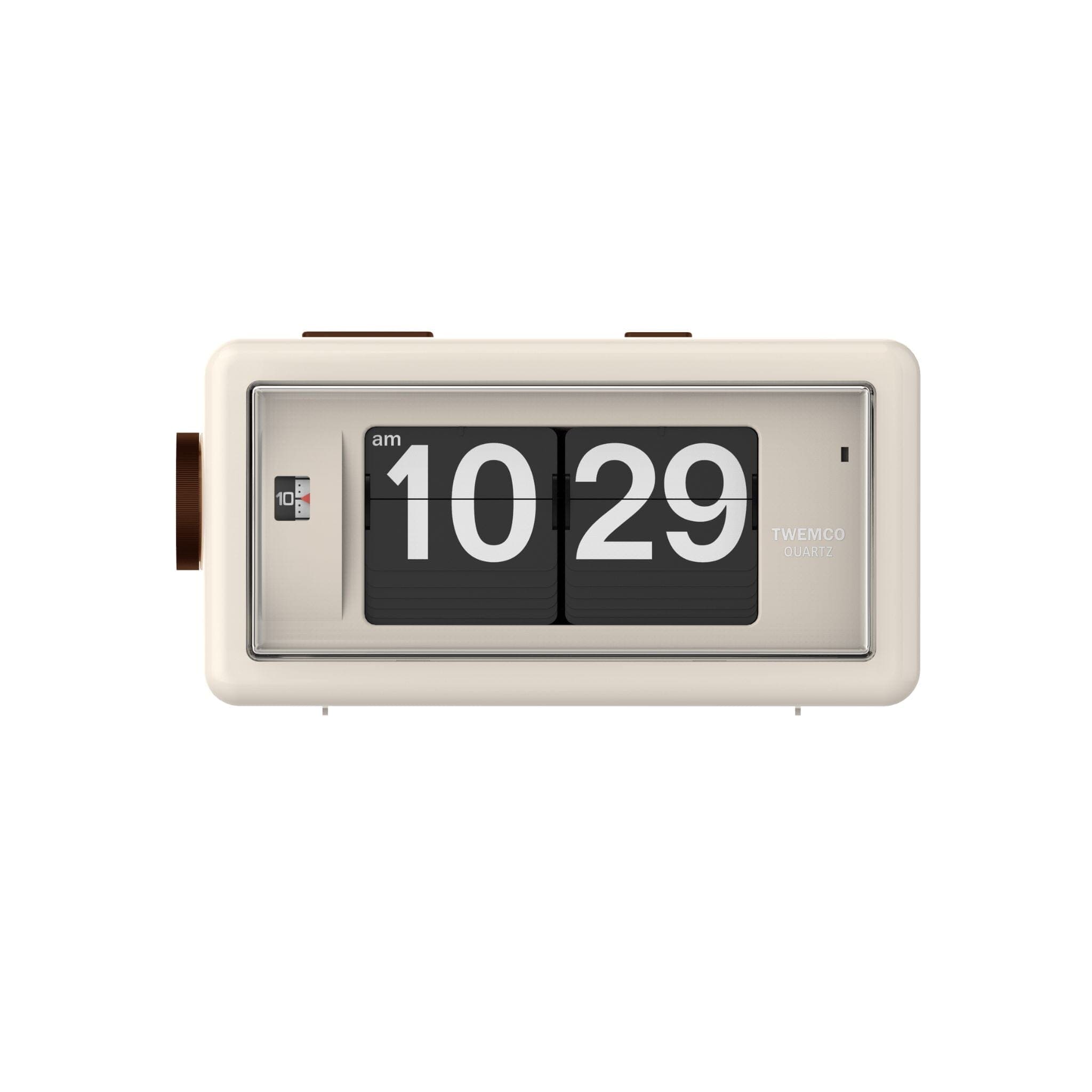 TWEMCO Alarm Flip Clock AL-30 Alarm Clock TWEMCO Beige AM/PM