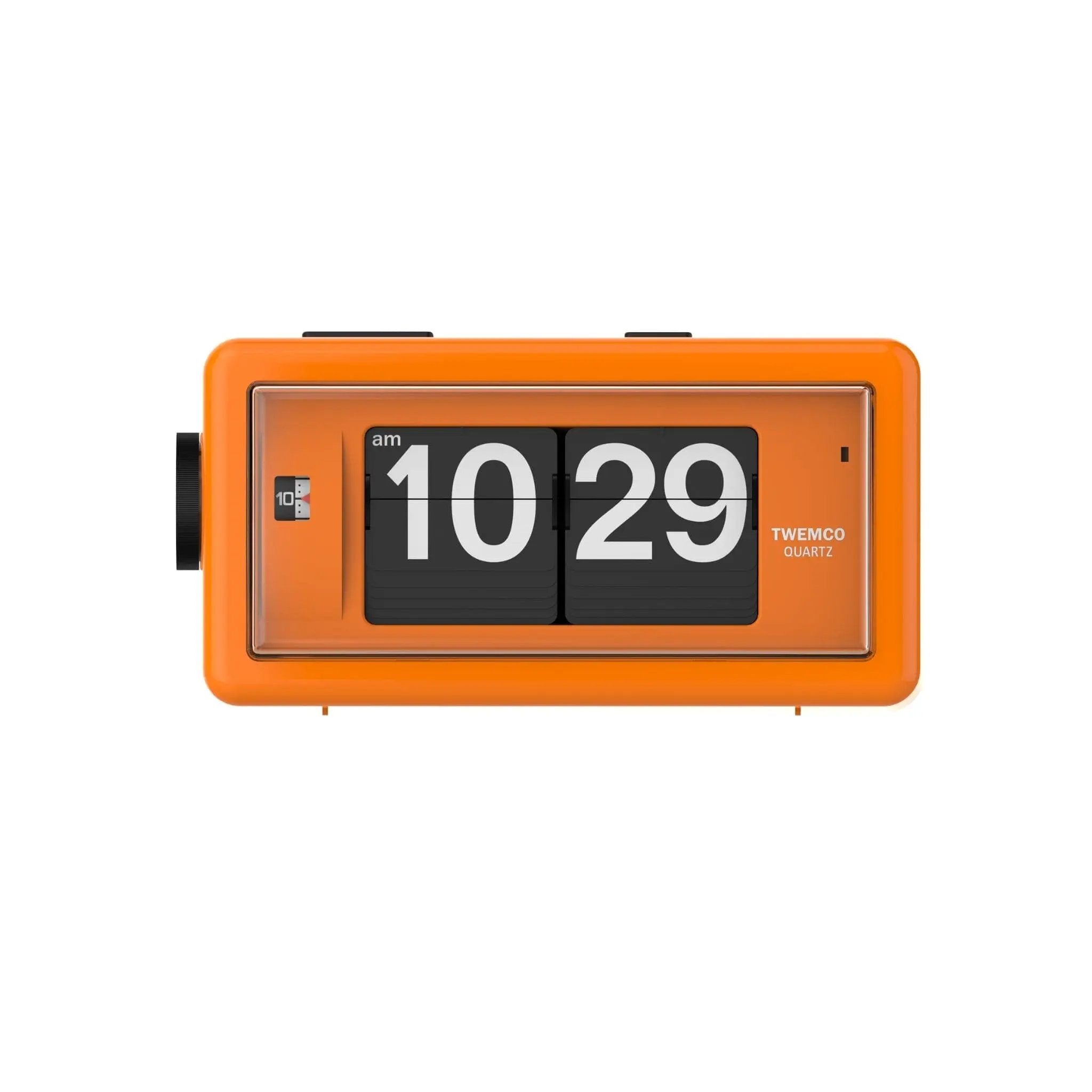 TWEMCO Alarm Flip Clock AL-30 Alarm Clock TWEMCO Orange AM/PM