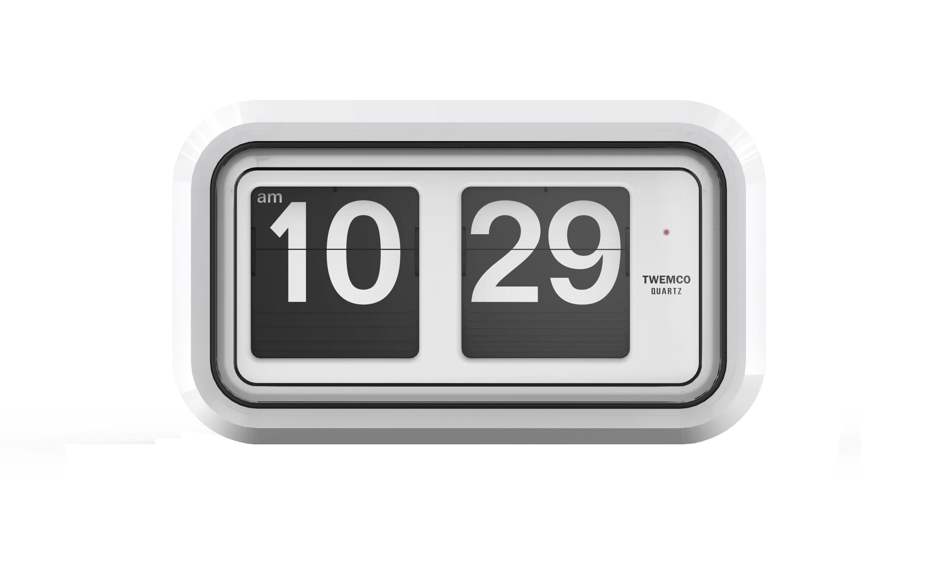 TWEMCO Classice Wall Flip Clock BQ-58 Wall Clock TWEMCO White White AM/PM