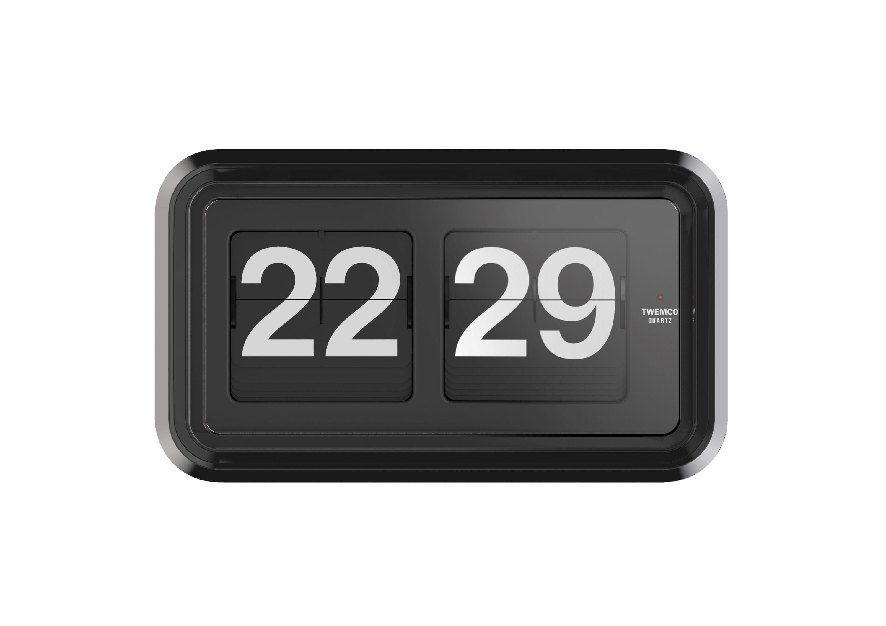 TWEMCO Jumbo Wall Flip Clock BQ-100 Wall Clock TWEMCO Black Black AM/PM