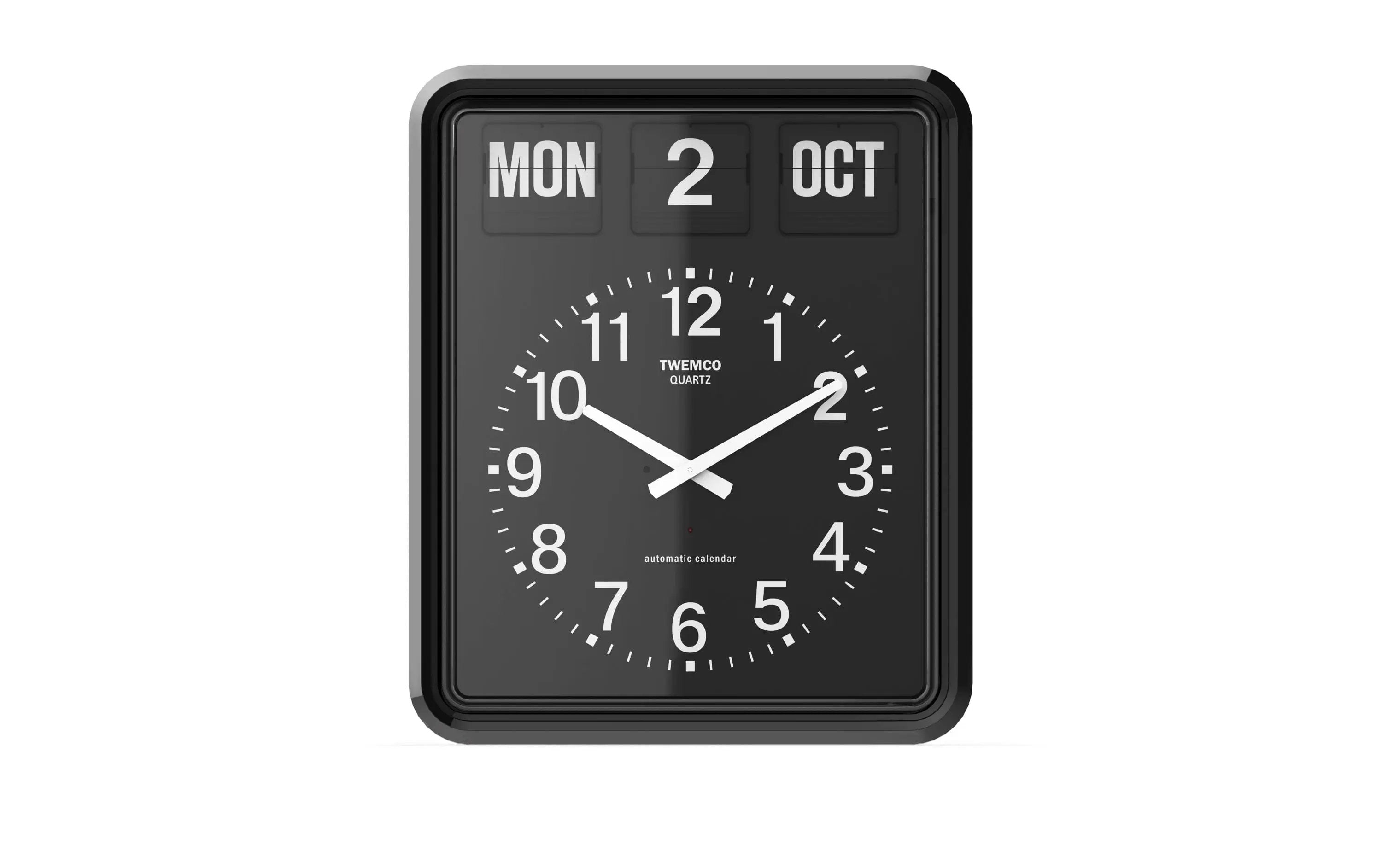 TWEMCO Calendar Wall Clock BQ-20 Wall Clock TWEMCO Black Black Chinese
