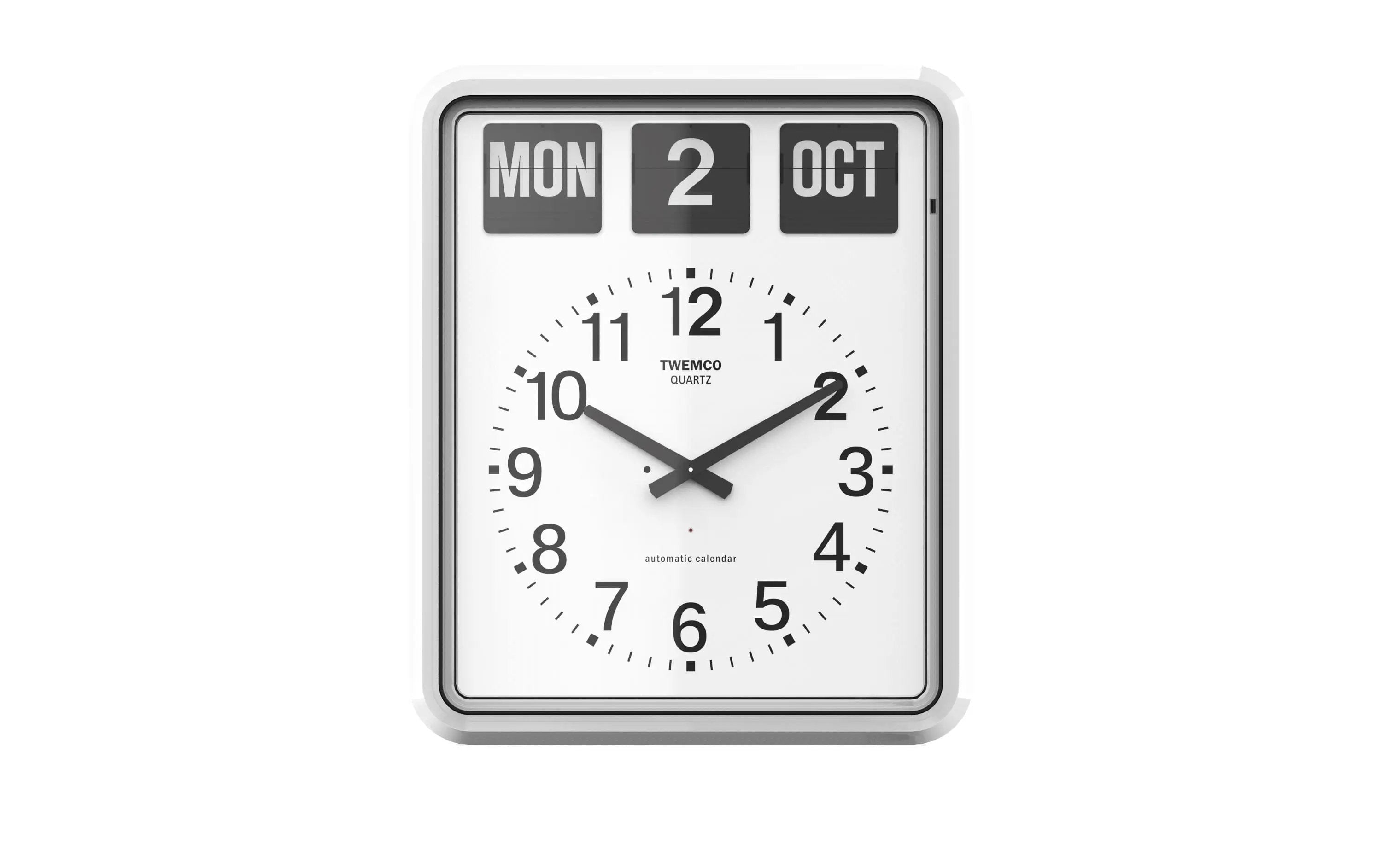 TWEMCO Calendar Wall Clock BQ-20 Wall Clock TWEMCO White White Chinese