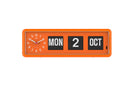 TWEMCO Calendar Flip Clock BQ-38 Table Clock TWEMCO Orange English