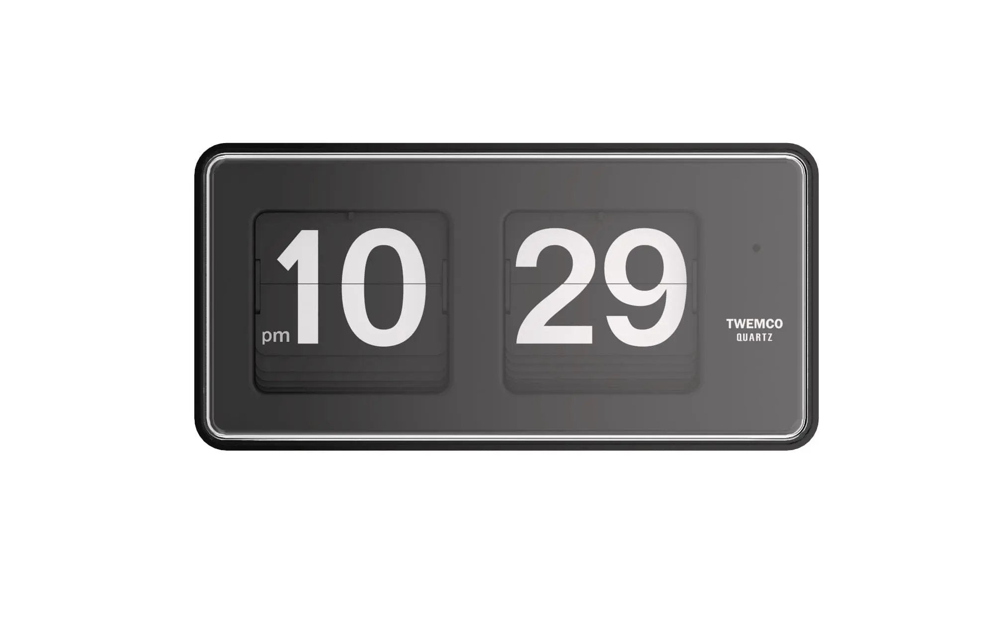 TWEMCO Retro Flip Clock BQ-50 Wall Clock TWEMCO Black AM/PM