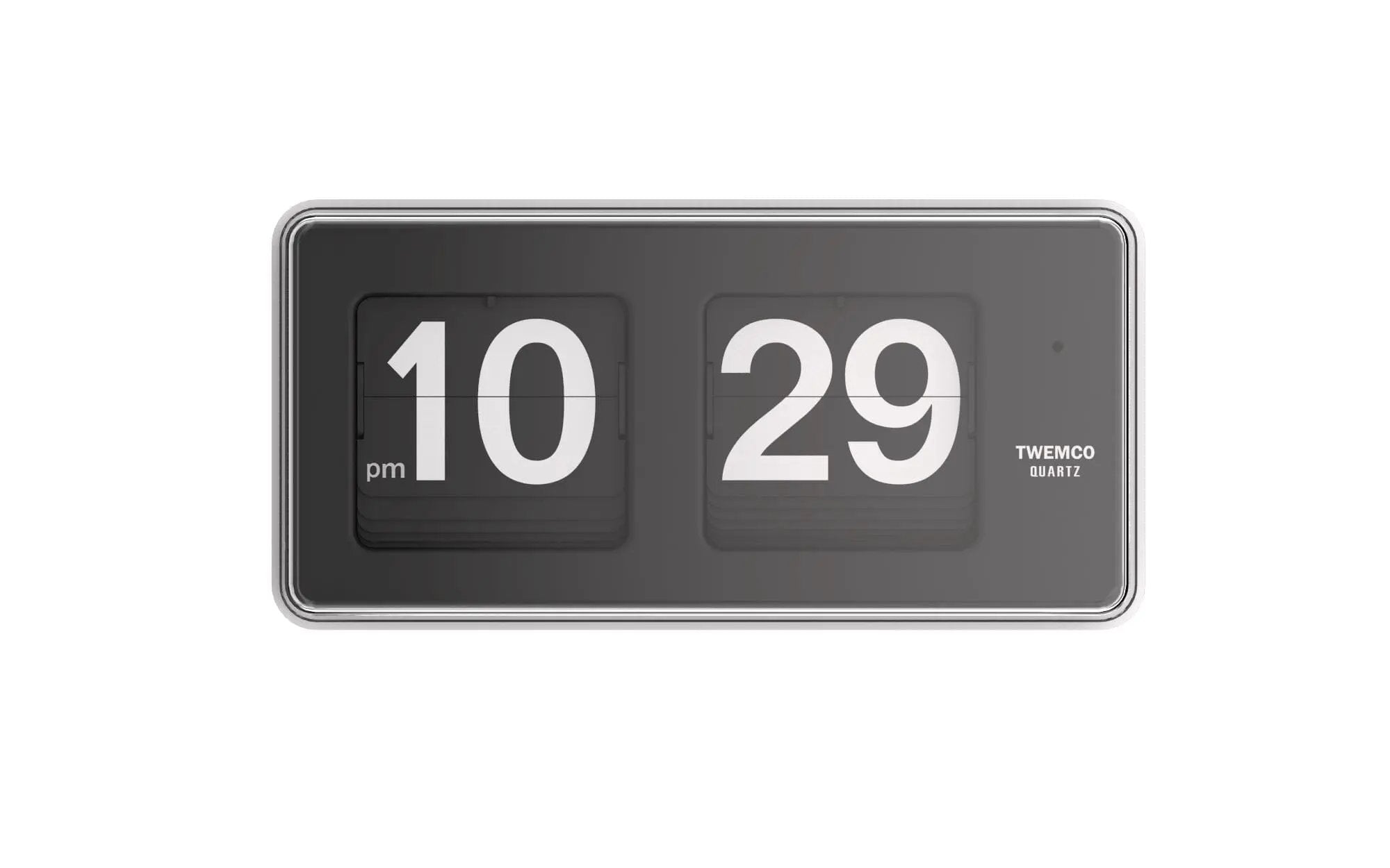 TWEMCO Retro Flip Clock BQ-50 Wall Clock TWEMCO White AM/PM