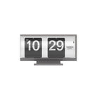 TWEMCO Table Flip Clock QT-30T Table Clock TWEMCO Grey White AM/PM