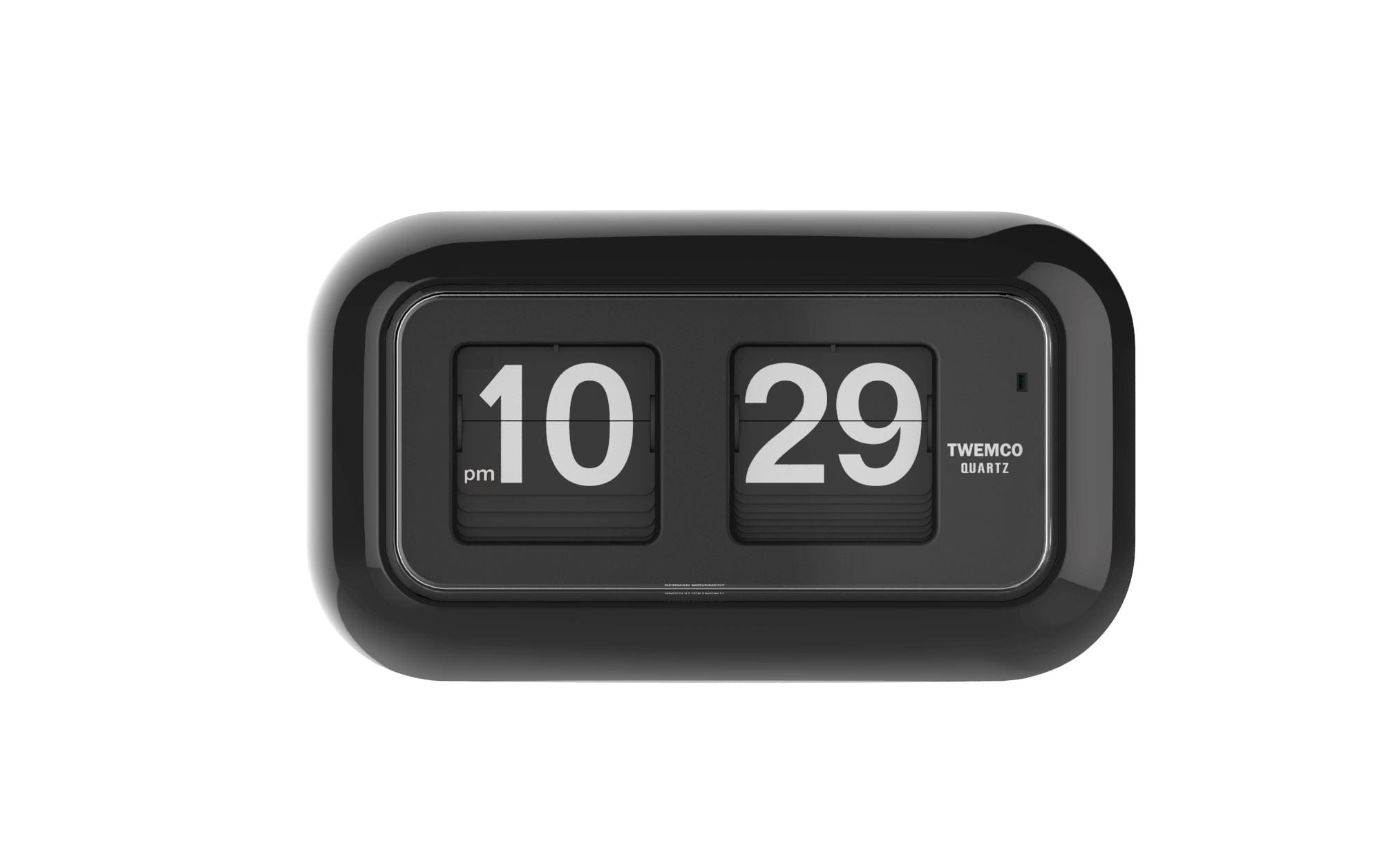 TWEMCO Smart Flip Clock QT-35 Wall Clock TWEMCO Black AM/PM
