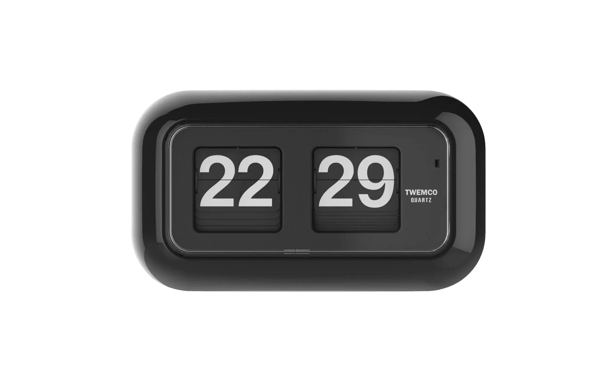 TWEMCO Smart Flip Clock QT-35 Wall Clock TWEMCO Black 24 Hour