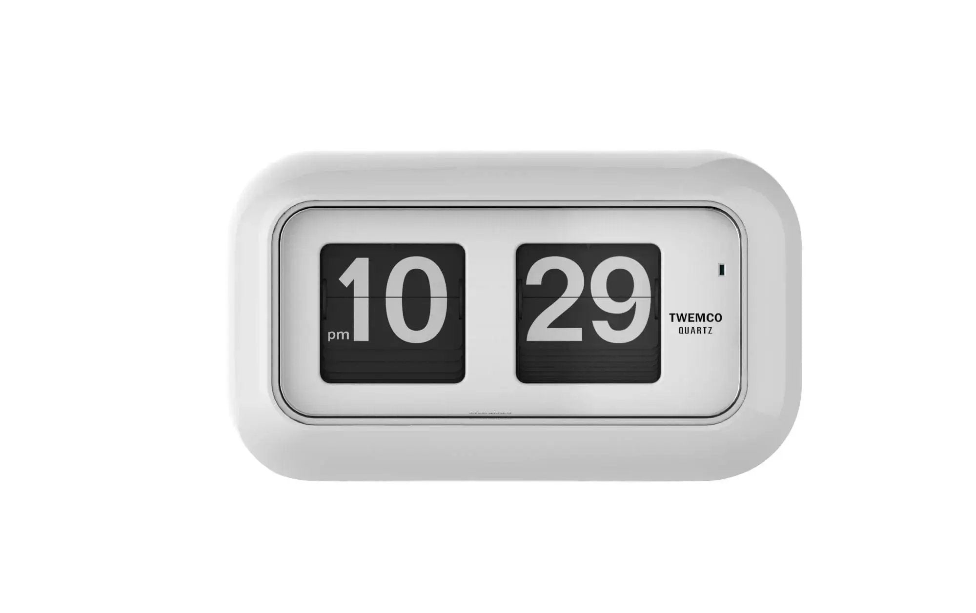 TWEMCO Smart Flip Clock QT-35 Wall Clock TWEMCO White AM/PM
