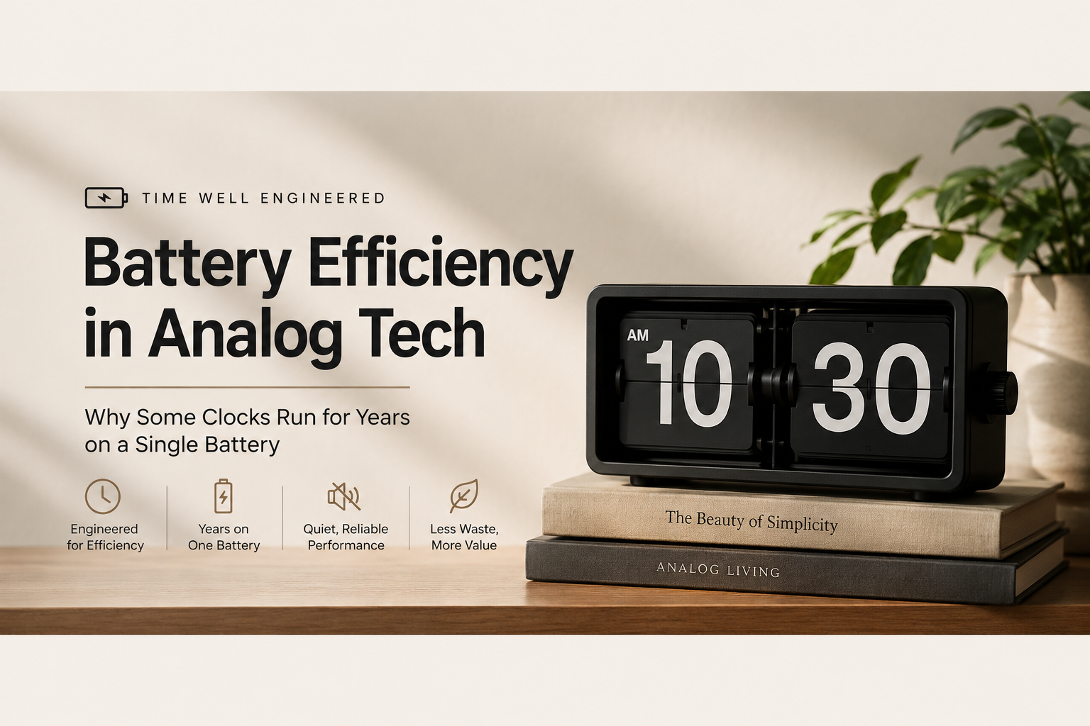 Battery Efficiency in Analog Tech: Why Some Clocks Run for Years on a Single Battery