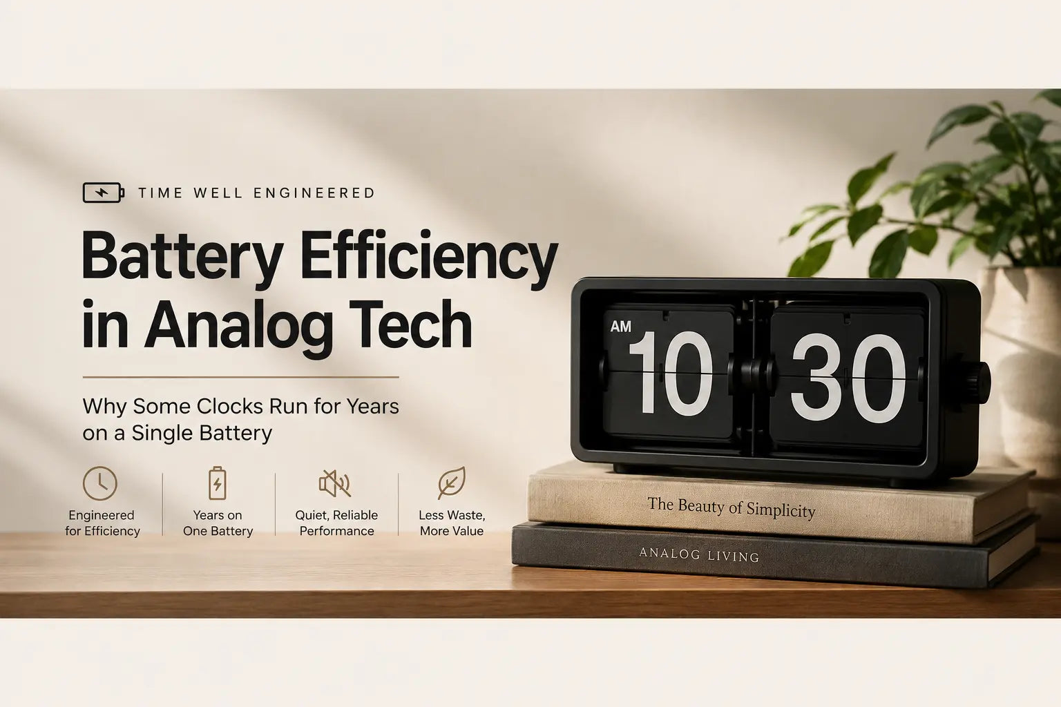 Battery Efficiency in Analog Tech: Why Some Clocks Run for Years on a Single Battery
