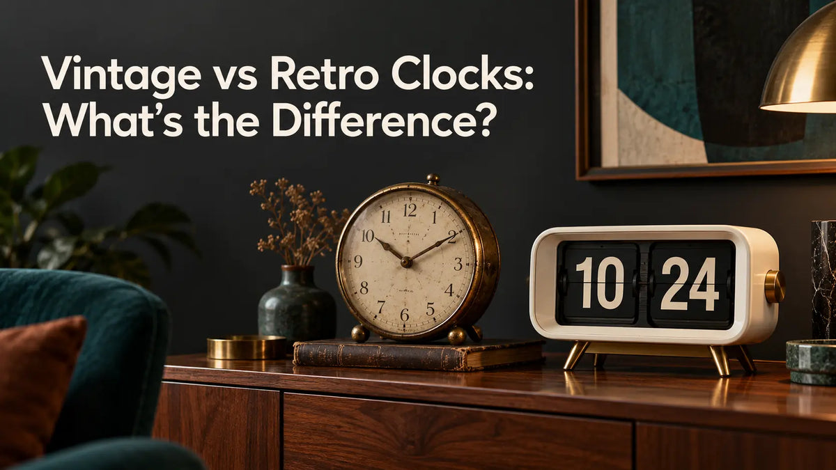 Vintage vs Retro Clocks: What’s the Difference? Time Will Flip
