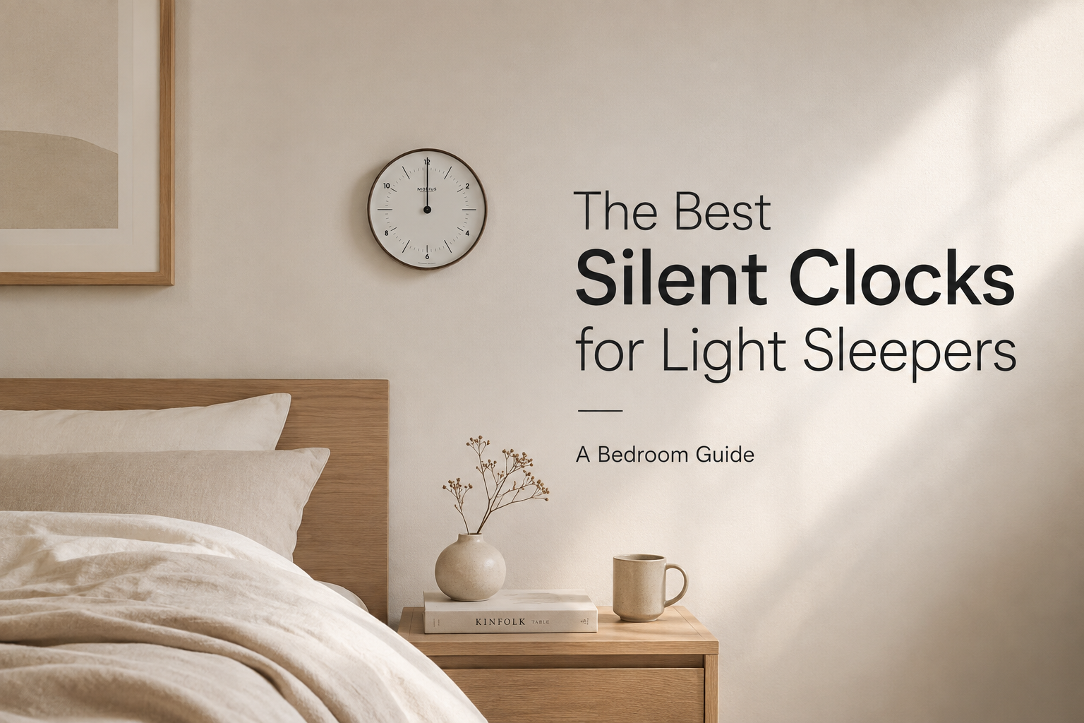 The Best Silent Clocks for Light Sleepers: A Bedroom Guide
