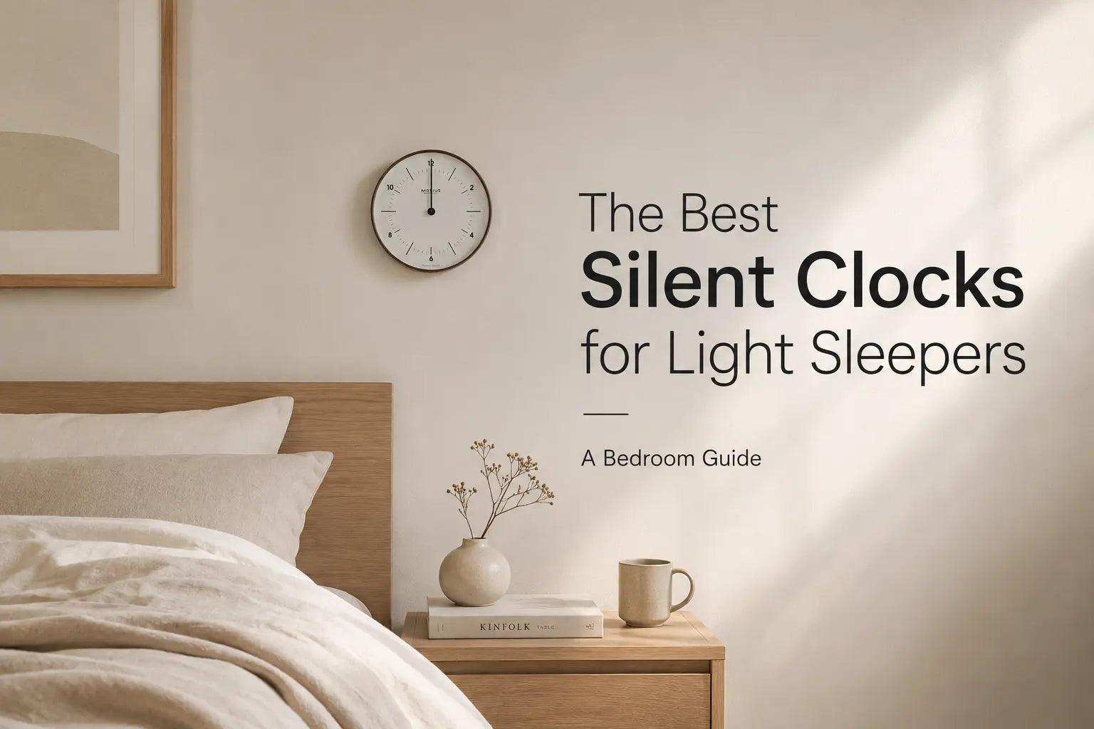 The Best Silent Clocks for Light Sleepers: A Bedroom Guide Time Will Flip