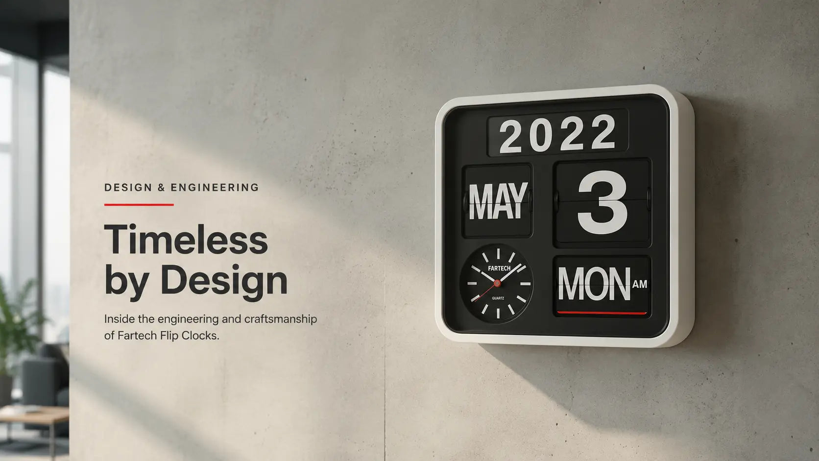 Fartech Brand Spotlight: The Engineering Behind the World's Best Wall Flip Clocks