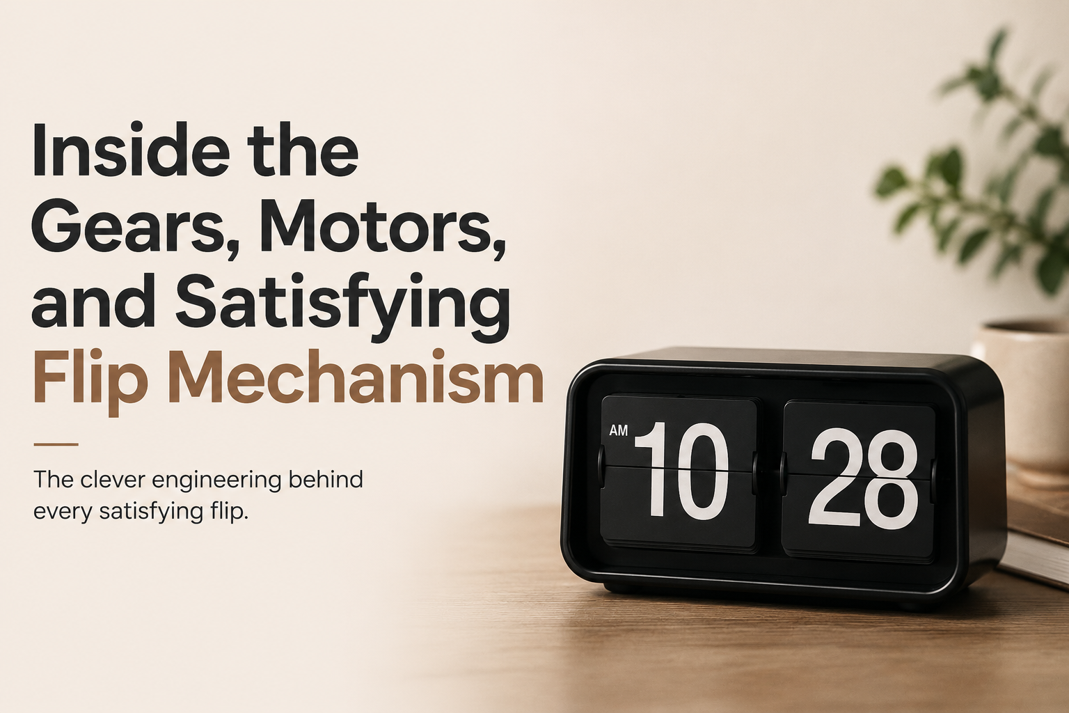 How a Mechanical Flip Clock Actually Works Time Will Flip