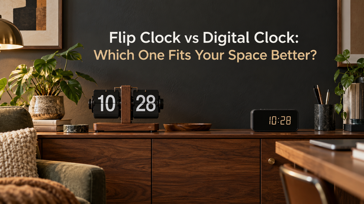 Flip Clock vs Digital Clock: Which One Fits Your Space Better? Time Will Flip
