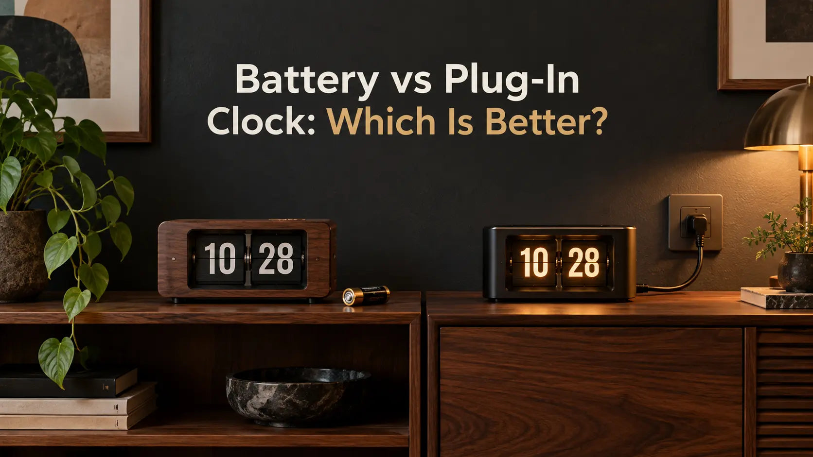 Battery vs Plug-In Clock: Which Is Better? Time Will Flip