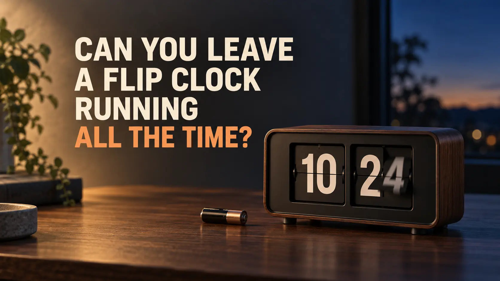 Can You Leave a Flip Clock Running All the Time? Time Will Flip