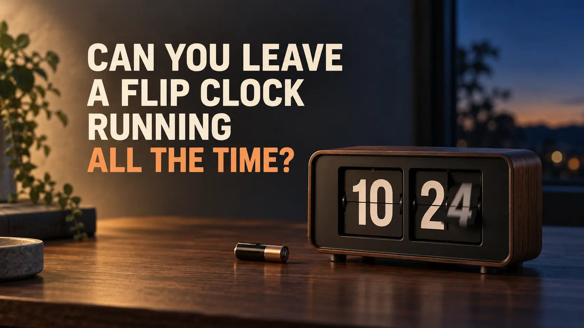 Can You Leave a Flip Clock Running All the Time? Time Will Flip