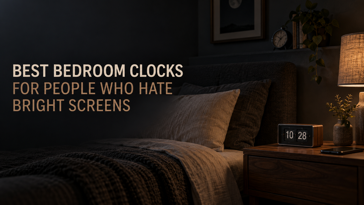 Best Bedroom Clocks for People Who Hate Bright Screens Time Will Flip