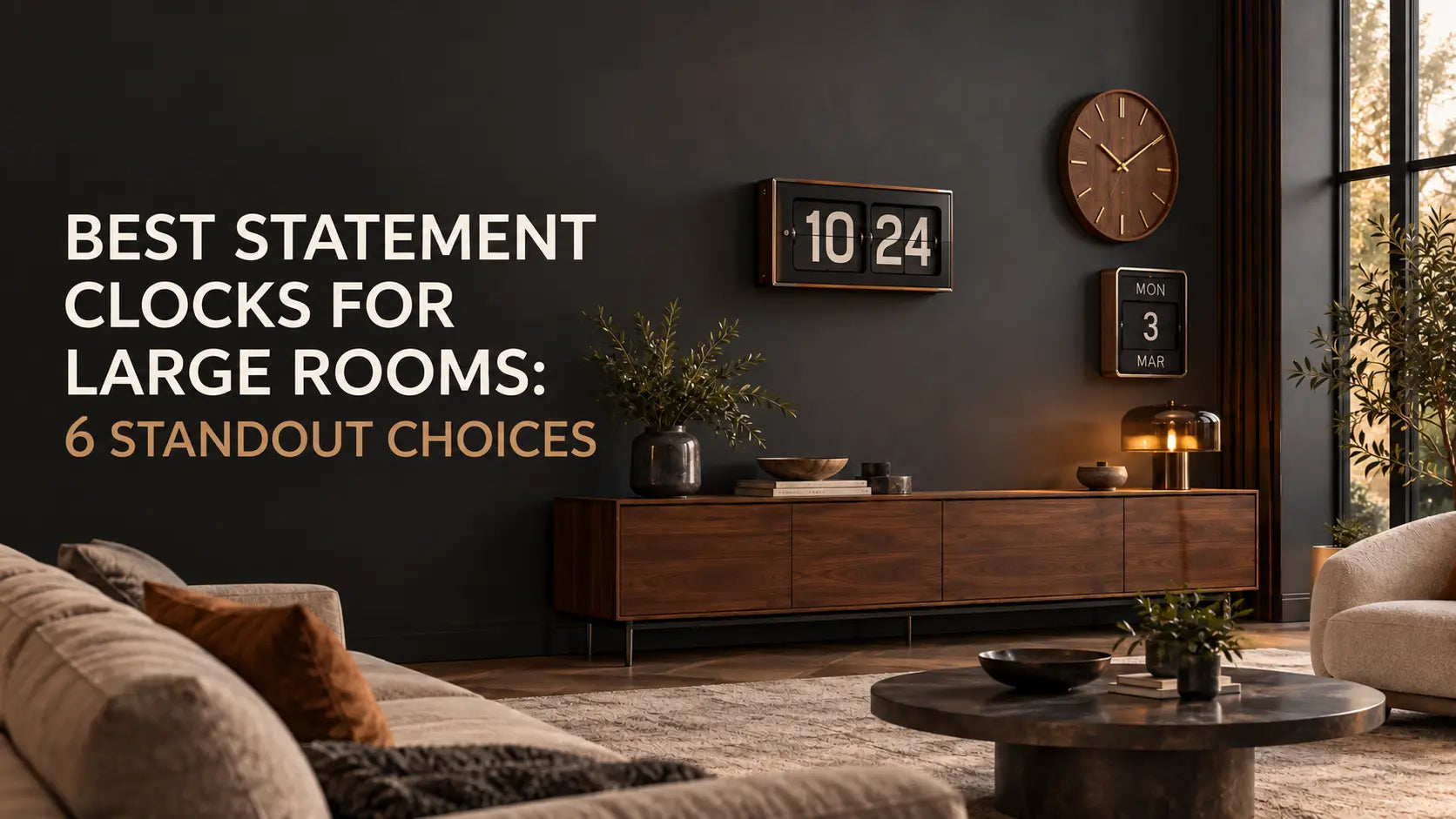 Best Statement Clocks for Large Rooms: 6 Standout Choices Time Will Flip