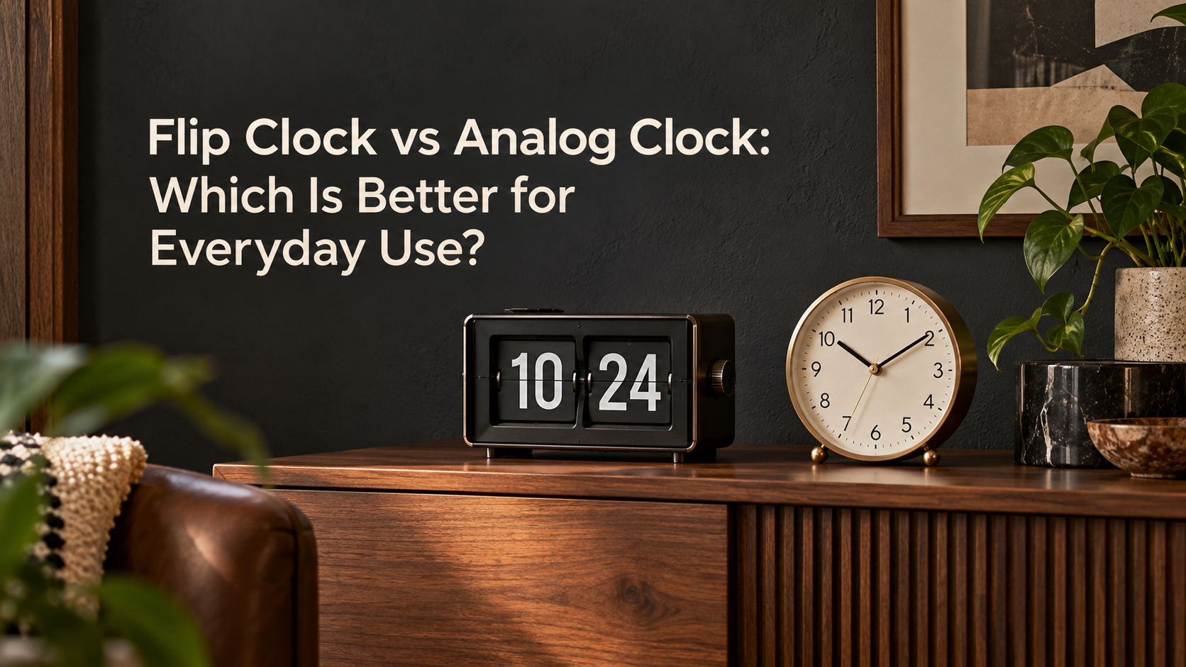 Flip Clock vs Analog Clock: Which Is Better for Everyday Use? Time Will Flip