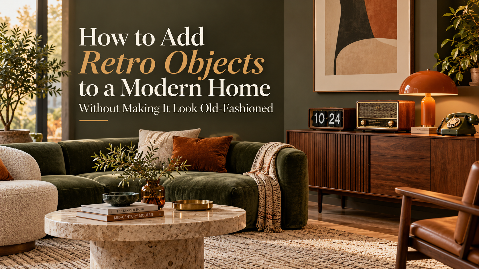 How to Add Retro Objects to a Modern Home Without Making It Look Old-Fashioned Time Will Flip