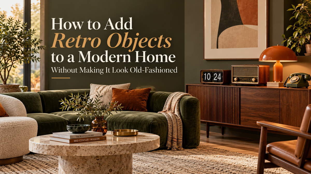 How to Add Retro Objects to a Modern Home Without Making It Look Old-Fashioned Time Will Flip