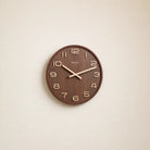 Wabi-Sabi Wooden Wall Clock – Number Dial Time Will Flip