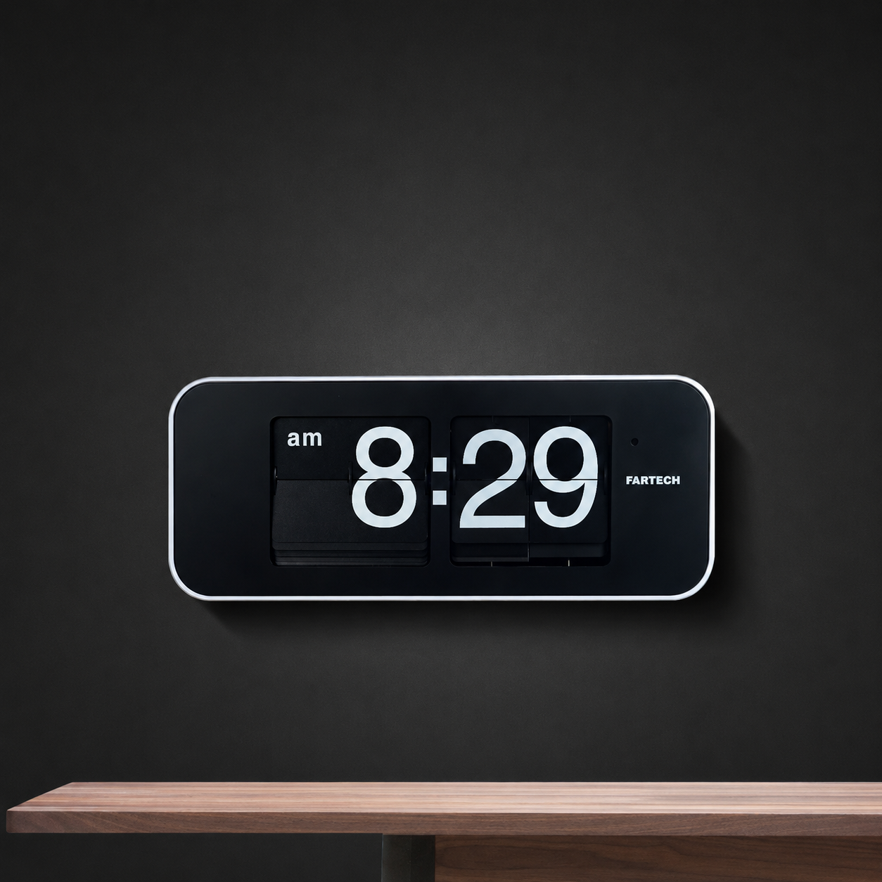 Fartech AD-901 Modern Flip Clock Time Will Flip