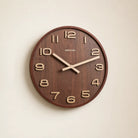 Wabi-Sabi Wooden Wall Clock – Number Dial Time Will Flip