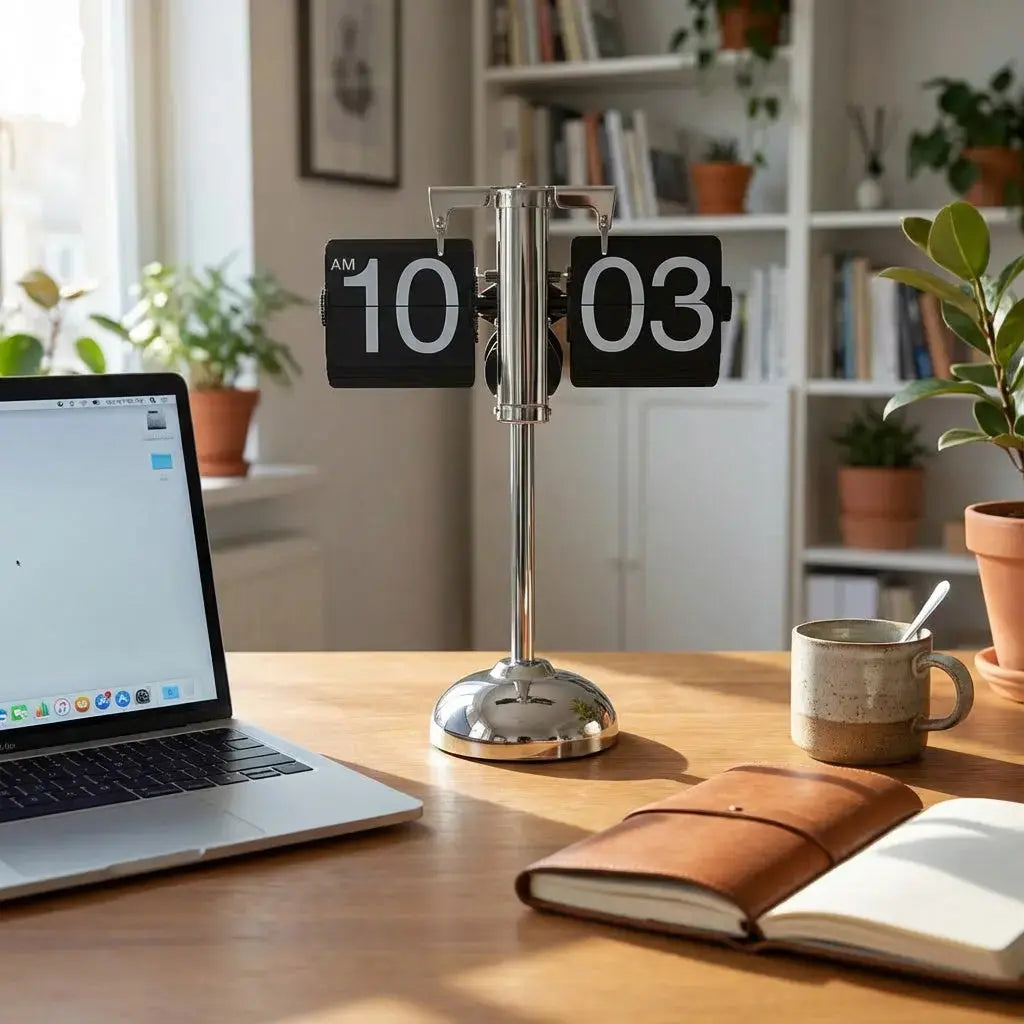 Extendable European Retro Flip Clock Time Will Flip