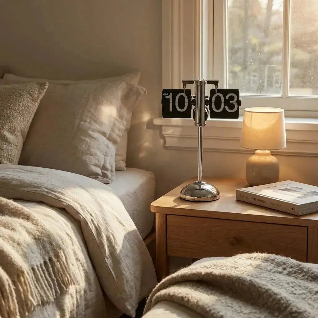 Extendable European Retro Flip Clock Time Will Flip