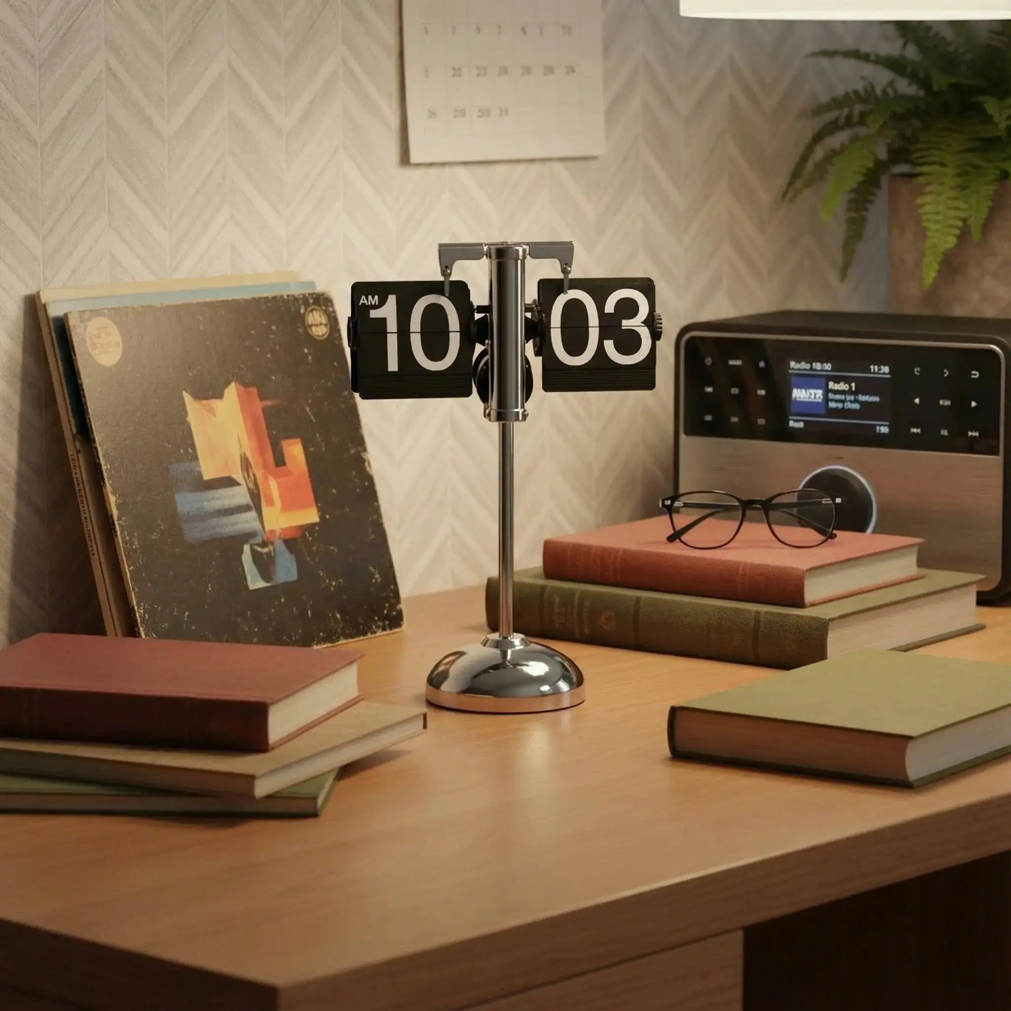 Extendable European Retro Flip Clock Time Will Flip