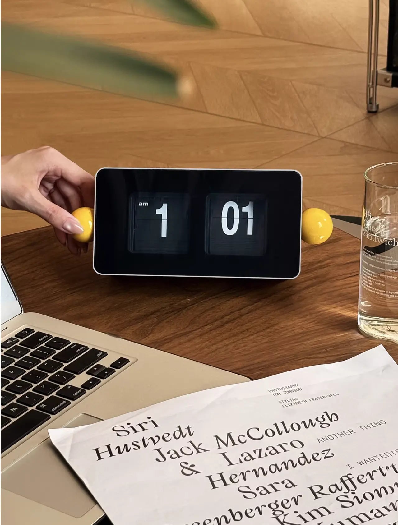 Homeside Ball Auto Flip Clock - Time Will Flip