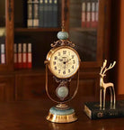 Luxury Retro Metal Table Clock Time Will Flip