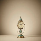 Luxury Retro Metal Table Clock Time Will Flip