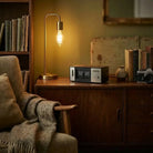 MIDCLOCK Radio-Style Rectangular Flip Clock with Light Button Table Clock Midclock 