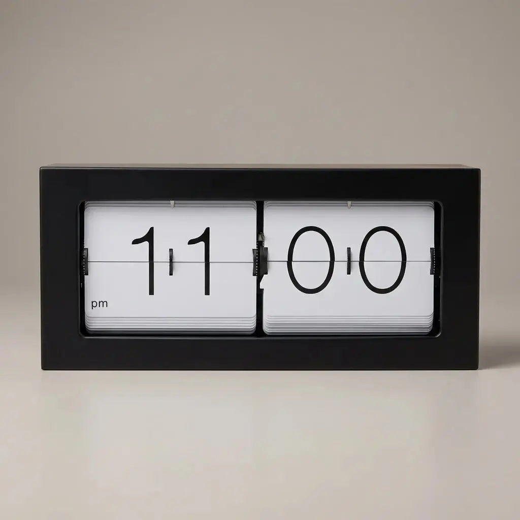 Metal Flip Clock – Industrial Edition - Time Will Flip