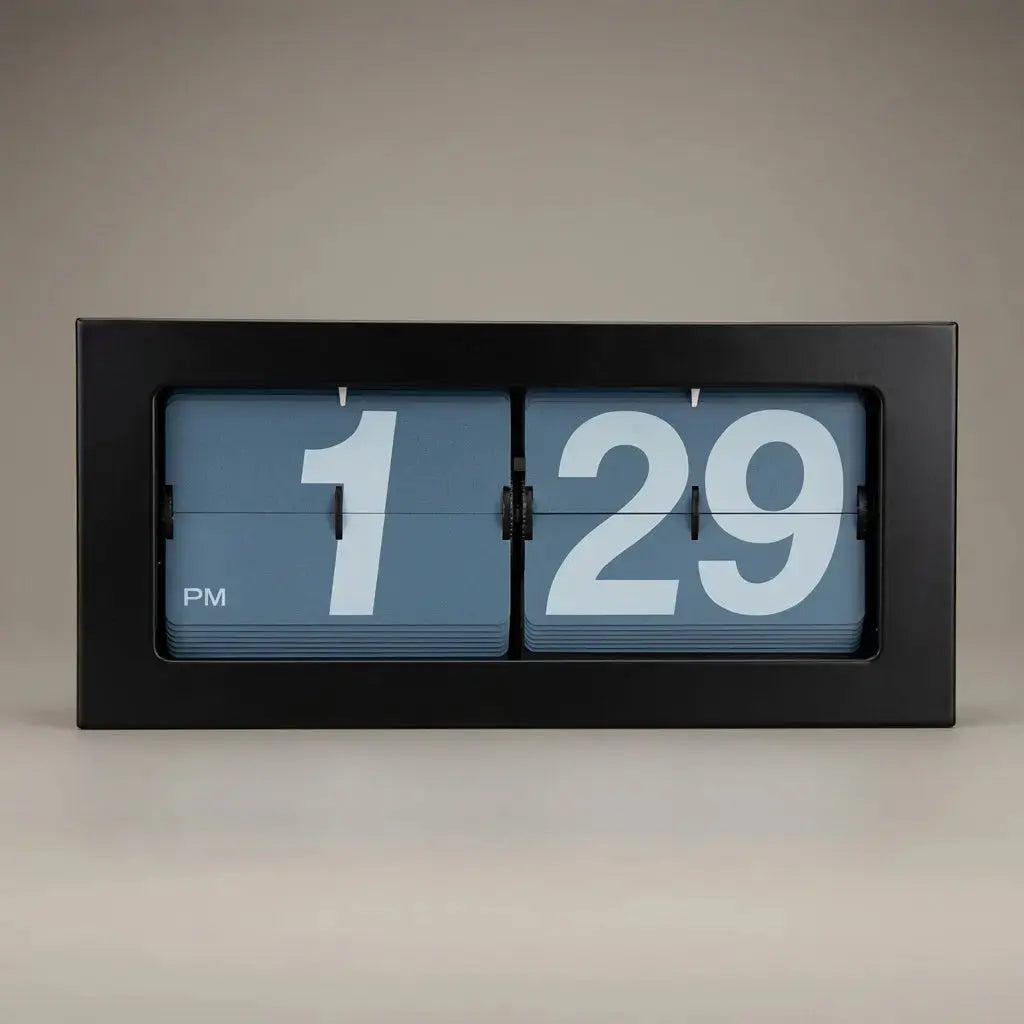 Metal Flip Clock – Industrial Edition - Time Will Flip