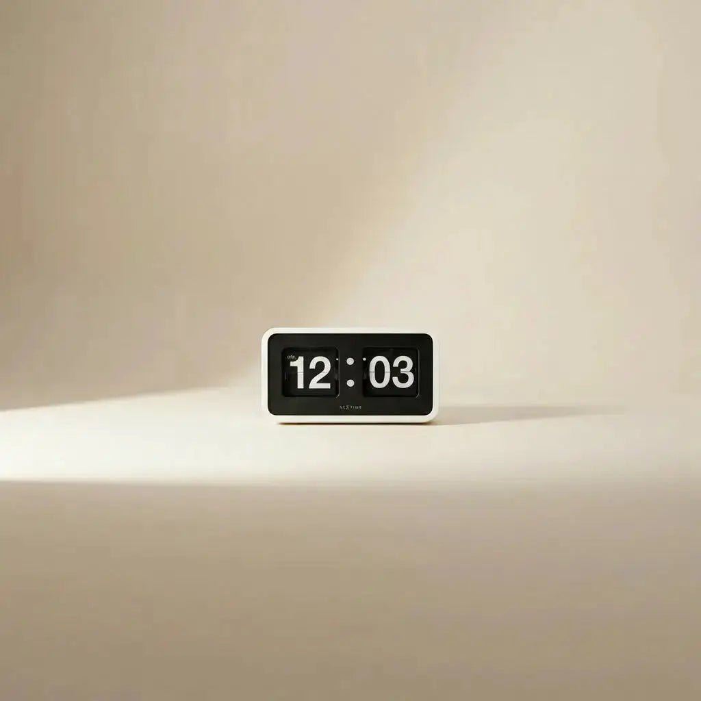 NeXtime Modern Flip Desk Clock (2025 Edition) Time Will Flip