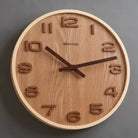 Wabi-Sabi Wooden Wall Clock – Number Dial Time Will Flip