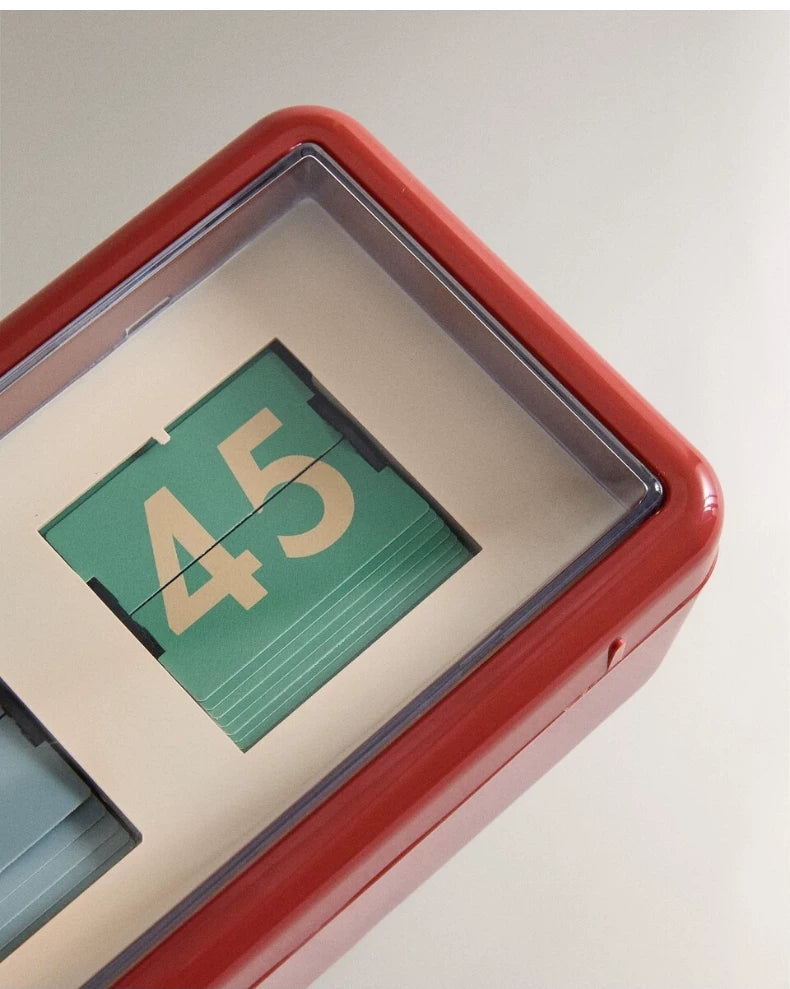 ZARA FLIP CLOCK - Reddish Time Will Flip