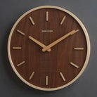 Wabi-Sabi Wooden Wall Clock – Marker Dial  Walnut / 16 inch